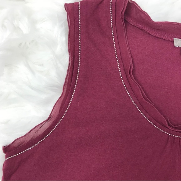 🌻3 for $15🌻 J Jill Maroon Sleeveless Top 🌺 - Picture 4 of 5
